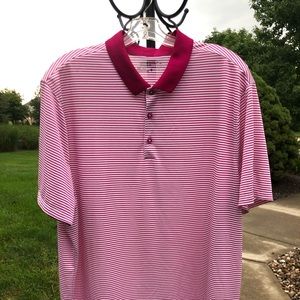 Men’s Pink-White - Dri Fit Nike Golf Shirt